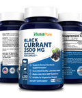 NusaPure Black Currant Oil 2500 Mg Equivalent per Veg caps. 200 Veggie Capsules (Powder, Extract 10:1, Vegan, Non-GMO & Gluten-Free)