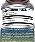 Amazing Nutrition Formulas L-Glutamine 500mg 120 Capsules Supplement | Non-GMO | Gluten | Made in USA