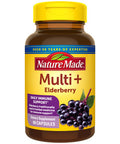 Nature Made Multi + Elderberry Capsules Multivitamin For Daily Immune Support One Per Day Multivitamin 60 Count
