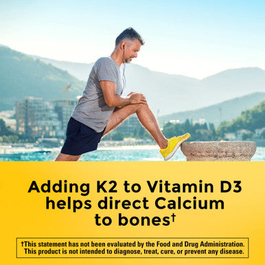 Nature Made Vitamin D3 K2 Gummies Vitamin D3 5000 Iu Per Serving Bone Teeth Muscle Immune Health Support 50 Vitamin D + K2 Gummy Vitamins 25 Day Supply