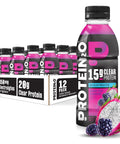 Protein2o 15g Whey Protein Infused Water, Peach Mango, 16.9 Oz Bottle (Pack of 12)