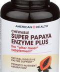 American Health Chewable Super Papaya Enzyme Plus 180 Tablets