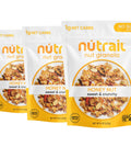 NuTrail Nut Granola Cereal, Honey Nut, No Sugar Added, Keto, Low Carb, Gluten Free, Grain Free, Healthy Breakfast 8 oz. 1 Count