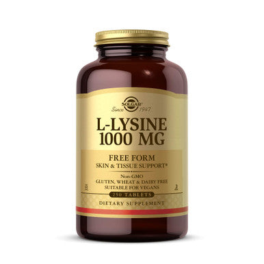 Solgar L-Lysine 1000 Mg 250 Tablets - Enhanced Absorption And Assimilation & Vitamin C 1000 Mg 250 Vegetable Capsules - Antioxidant & Immune Support - Overall Health