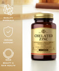 Solgar Chelated Zinc 100 Tabs 3-Pack