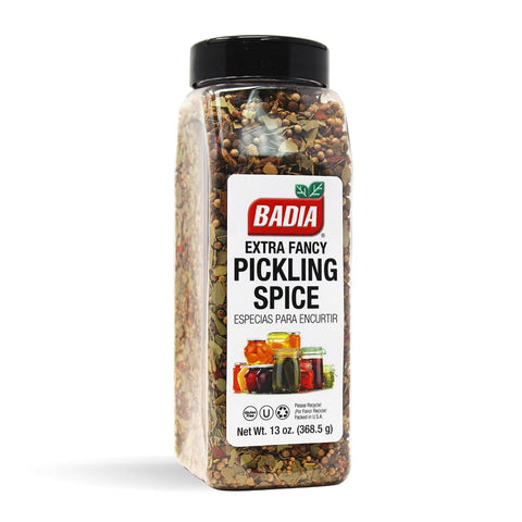 Badia Extra Fancy Pickling Spice Mix, 13 oz - Blend of Premium Spices for Pickling Vegetables, Brines & Marinades, Gluten Free