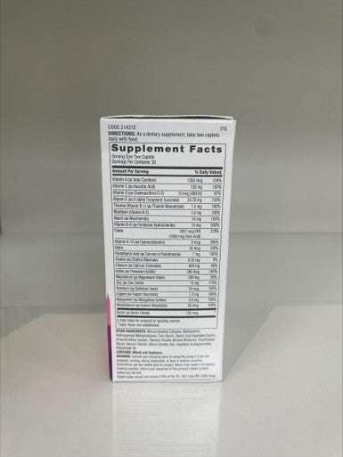 Gnc Women S Prenatal Multivitamin Formula 60 Caplets