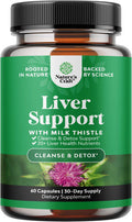 Natures Craft Milk Thistle Liver Support Supplement - Herbal Liver Supplement with Silymarin Milk Thistle Extract Dandelion Root Artichoke Extract Choline Bitartrate Berberine and Chicory Root for Liver Cleanse