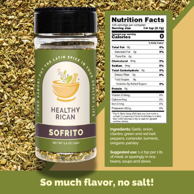 Healthy Rican Herbs Spice Seasoning Mix Adobo Sazon Sofrito Dry Non GMO No Preservatives MSG Artificial Coloring Gluten Free Diabetes Keto Friendly Whole 30 Approved Variety Bundle (3 Pack)