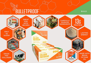 Bulletproof Lemon Cookie Collagen Protein Bars Pack Of 12