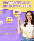 Drfoster Probiotics For Women & Men Digestive Health'120 Billion Cfus Prebiotics