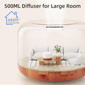 Asakuki Essential Oil Diffuser 500Ml, Diffusers For Home With Remote Control, 5 In 1 Ultrasonic Aromatherapy Diffuser With Auto Shut Off, 4 Timing Set, 7 Led Lights For Home Office Sleep