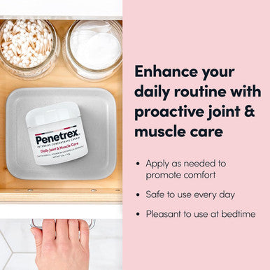 Penetrex Joint & Muscle Therapy Soothing Comfort For Back, Neck, Hands, Feet Premium Whole Body Rub With Arnica, Vitamin B6 Msm & Boswellia Non-Greasy 2Oz Cream