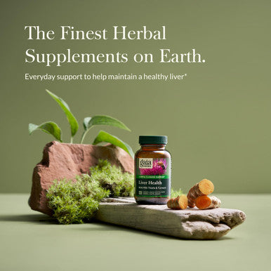 Gaia Herbs Liver Health Vegan Liquid Capsules 60 Count Daily Liver Detox Supplement Antioxidant Source with Organic Milk Thistle Turmeric (Curcumins) Licorice Root