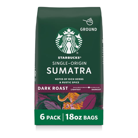 Starbucks Ground Coffee, Dark Roast Hot or Iced Coffee, French Roast, 28 oz
