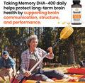 Neuroq Memory Dha-400 - Omega-3 Fish Oil Supplement - Mental Performance & Balance - Supports Neuro Brain Health - Protects Against Memory Loss & Improves Focus - 120 Softgels