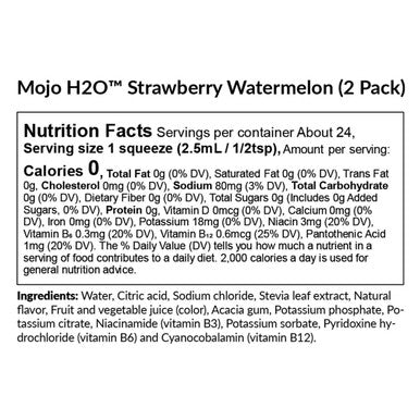 Biotrust Mojo H2O Natural Water Enhancer Drops B Vitamins And Electrolytes Sugar- Zero Calories Naturally Flavored & Sweetened (Strawberry Watermelon 4 Pk)