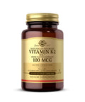 Solgar Naturally Sourced Vitamin K2 (Mk-7) 100 Mcg - 50 Vegetable Capsules - Supports Bone Health - Whole Food Source From Natto Extract - Non-Gmo Gluten Free 50 Total Servings