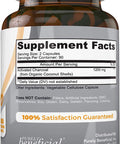 Activated Coconut Charcoal 1200mg, 180 Capsules - Pills for Digestive System, Bloating, Detoxification, Teeth Whitening, Vegan (1bottle)