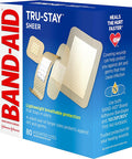 Band-Aid Brand Tru-Stay Sheer Bandages Assorted, 80 Count
