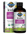 Garden of Life Organic Sambucas Elderberry Syrup For Kids Plus Aronia Berry & Acerola Cherry With Vitamin C For Immune Support Sugar Free Liquid 3.9 Fl Oz