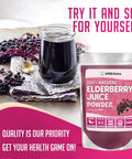 Xprs Nutra Elderberry Juice Powder - Elderberry Powder Organic Fruit Juice Mix - Powdered Elderberries Supplement Rich In Vitamins A And C (8 Oz)