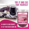 Xprs Nutra Elderberry Juice Powder - Elderberry Powder Organic Fruit Juice Mix - Powdered Elderberries Supplement Rich In Vitamins A And C (8 Oz)