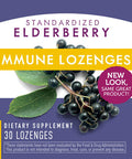 Nature's Way Sambucus Immune Elderberry Lozenges with Echinacea, Zinc, and Vitamin C, 30 Count
