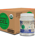 CocoGoodsCo Single-Origin Organic Virgin Coconut Oil, Cold-Pressed - Gluten-free, Non-GMO, No Cholesterol (60 fl. oz)