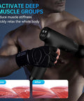 Massage Gun Deep Tissue, Mini Percussion For Athletes, Portable Muscle With 6 Attachments Pain Relief - Back, Neck, Body & 30 Speed (Black)