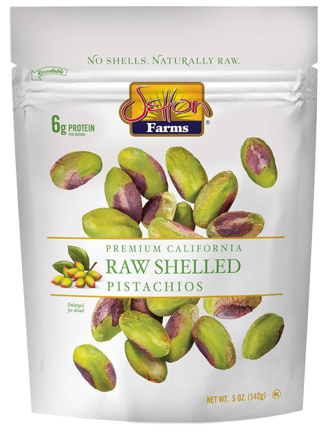 Setton Farms Naturally Raw Shelled Pistachios 20 oz Value Bag, No Shell Pistachios, Non-GMO Project Verified, Certified Gluten Free, Vegan and Kosher, Heart Healthy Snack, 20 Oz (Also perfect for making Dubai Chocolate)