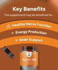 Chewable Vitamin B12 1000 Mcg - Methylated B12 Vegan Vitamin For Brain Support Natural Energy - Bone Health Eye Care And Mood Boost With Hair Skin And Nails Halal Vitamins