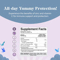 Natures Craft Kids Immunity Support Gummies - Delicious Vitamin C with Zinc and Echinacea Immune Booster Gummies for Kids - Vegan Gluten and Gelatin Chewable Gummy Vitamin Supplement for Children