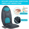 Mynt Vibration Massage Seat Cushion Memory Foam Support Chair Pad, Back Massager With 8 Vibrating Motors & Soothing Heat,Electric Seat Massager For Home Office Use(Gray)