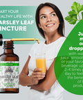 Florida Herbs Parsley Leaf Tincture Alcohol- Extract Organic Parsley (Petroselinum Crispum) Dried Leaf - Non-Gmo In Cold-Pressed Organic Vegetable Glycerin - 2 Oz