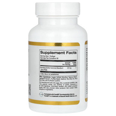 California Gold Nutrition Pqq, 20 Mg, 90 Veggie Softgels