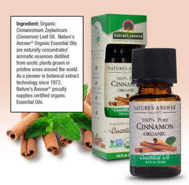 Nature'S Answer Natures Answer Essential Oil - Organic - Cinnamon - .5 oz (Pack of 2)