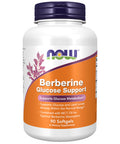 NOW Supplements Berberine Glucose Support Combined with MCT Oil for Optimal Berberine Absorption 90 Softgels