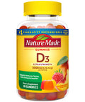 Nature Made Extra Strength Vitamin D3 5000 Iu (125 Mcg) Per Serving Dietary Supplement For Bone Teeth Muscle And Immune Health Support 80 Gummies 40 Day Supply 80 Count (Pack Of 1)