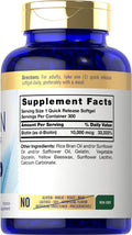 Carlyle Biotin 10000Mcg | 300 Softgels | Max Strength | Non-Gmo, Gluten Free Supplement