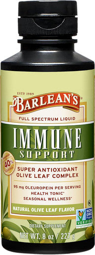 Barlean's Olive Leaf Extract Complex Liquid 95mg Oleuropein Immune Olive leaf extract liquid