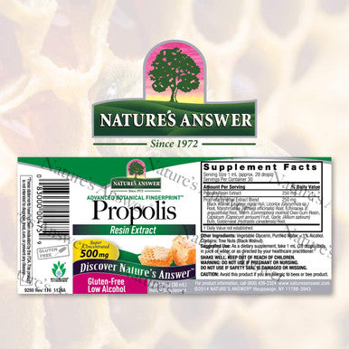 Nature'S Answer Propolis Resin with Organic Alcohol 1-Fluid Ounce