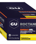 GU Energy Roctane Ultra Endurance Energy Gel Vegan Gluten-Free Kosher and Dairy-Free On-The-Go Sports Nutrition for Running Biking Hiking or Skiing 24-Count Lemonade