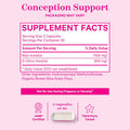 Pink Stork Myo-Inositol & D-Chiro Inositol: 3.6:1 Blend to Support Fertility Hormone Balance for Women - Ovarian Function Ovulation Conception and Period Support Supplement - 60 Capsules