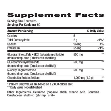 Country Life Glucosamine/Chondroitin Formula - 180 Capsules