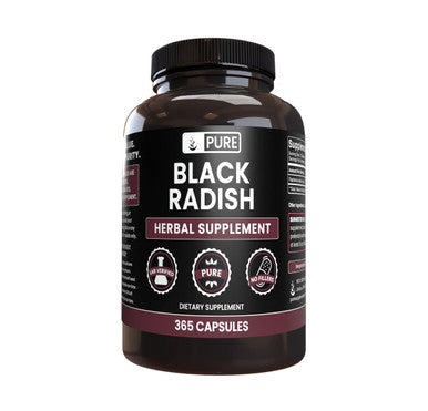 PURE ORIGINAL INGREDIENTS Black Radish (365 Capsules) No Magnesium Or Rice Fillers, Always Pure, Lab Verified