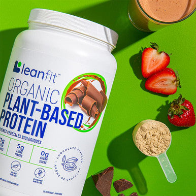 LEANFIT ORGANIC PLANT BASED PROTEIN Natural Chocolate 21g Protein 19 Servings 715g Tub