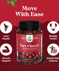 Natures Craft Extra Strength Tart Cherry Capsules - Tart Cherry Extract Capsules 7500mg Non-GMO Tart Cherry Fruit Equivalent per Serving - Advanced Uric Acid Cleanse and Joint Support Supplement - 240 Capsules