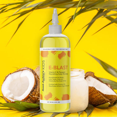 Aunt Jackies Girls E-Blast Vitamin E and Flaxseed Scalp Remedy Yellow 8 Fl Oz (Pack of 1)