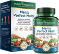 Purity Products Men'S Perfect Multi From Vitamins, Minerals And Phytonutrients - Promotes Energy, Vitality And Stamina - Easy To Swallow - 90 Tablets